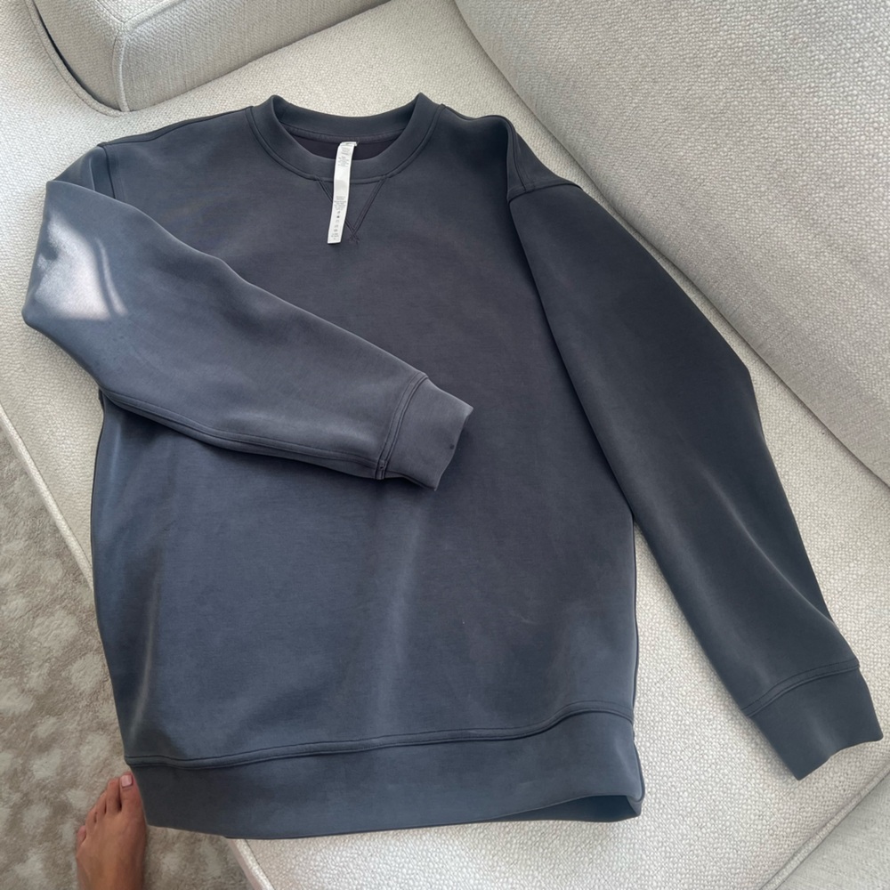 Lululemon SoftStream Charcoal Crewneck